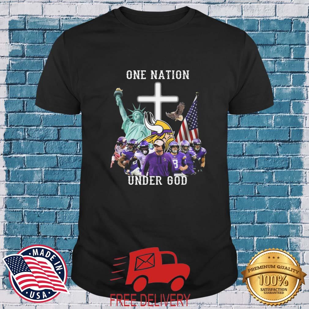 Minnesota Vikings Team One Nation Under God shirt
